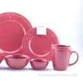 Modern hoogwaardig embossed steengoed servies porselein